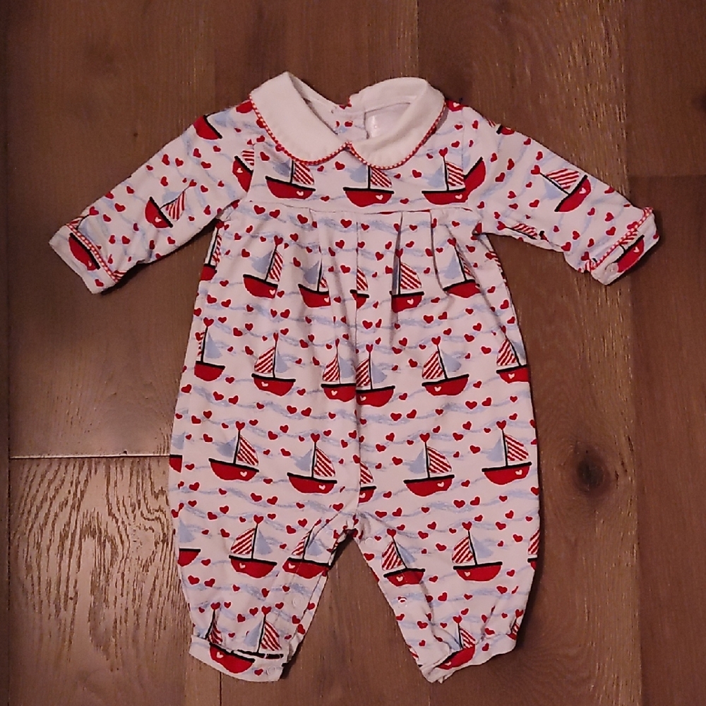 Cecil And Lou Boys Valentines Romper